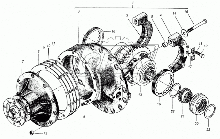 373170 Шпилька М12 L=59 Р1=29х1,25/18х1,75 ГОСТ22038-76 МАЗ